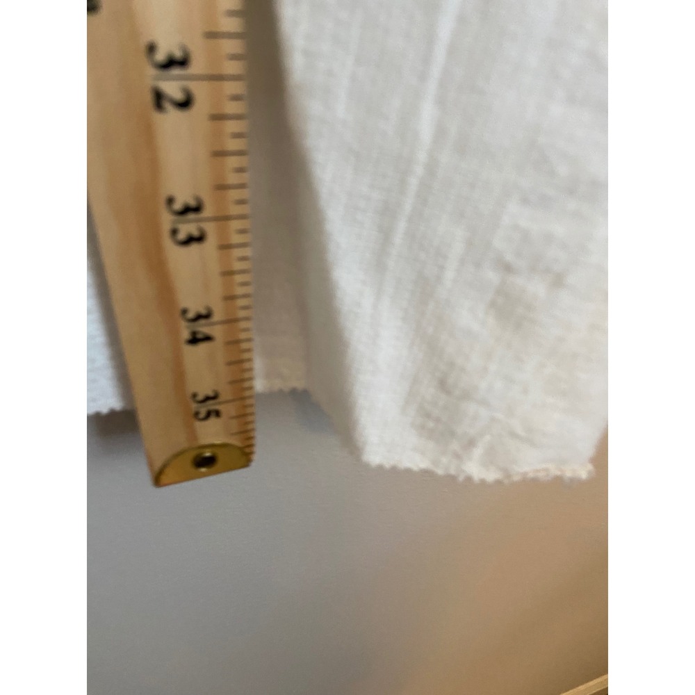 Faherty White‎ Organic Cotton Flax Smocked Shift Dress  Womens XS - Picture 5 of 7